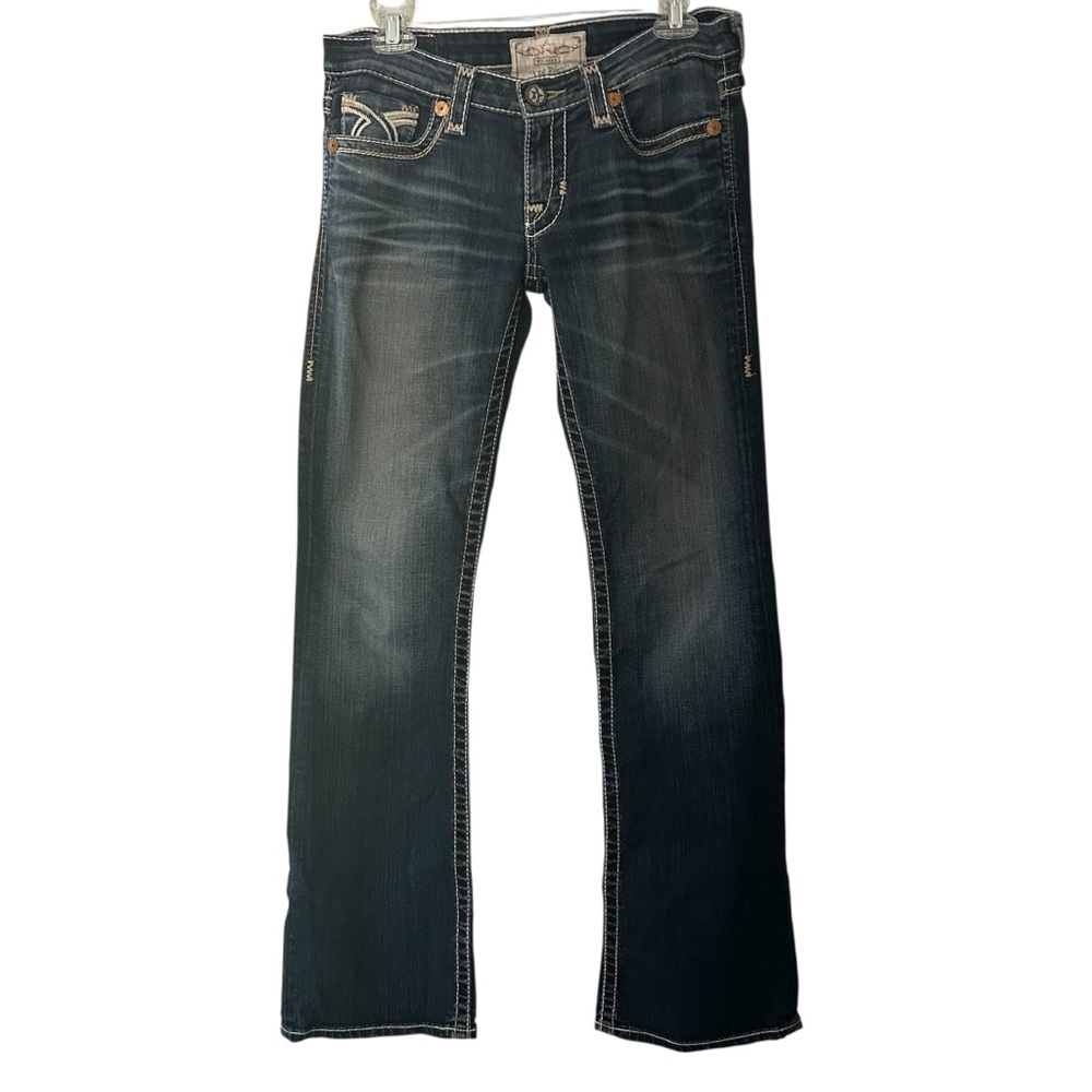 Big Star Liv Boot Jeans Denim Low Rise Embroidered Stretch T5